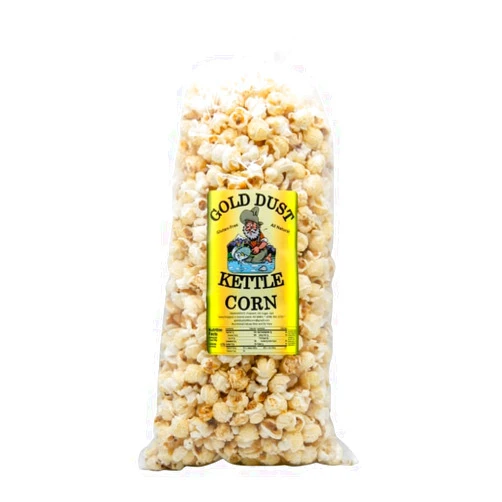 Generic Gold Dust Kettle Corn | Kettle Corn | Sweet and Salty Kettle Corn Popcorn | Non GMO | Fresh Popped Popcorn | Kettle Popcorn | Made in Nebraska | 8 oz Bag