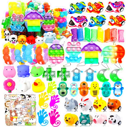 Mctuoba 116 PCS Premium Party Favors for Kids 4-12,Fidget Toys Bulk,Treasure Box Toys for Classroom Prizes,Pinata Filler,Goodie Bag Stuffers,Treasure Chest Carnival Prizes