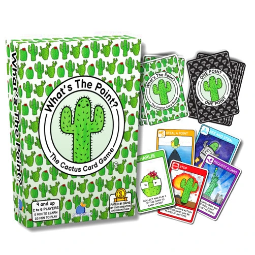 What's The Point? The Cactus Card Game - A Fun and Strategic Game for Families, Perfect for Family Play Night, Easy to Learn, Portable for Travel, and Ideal for Players of All Ages