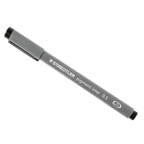 Staedtler Pigment Liner, 0.5mm, Black Ink (308-0.5)