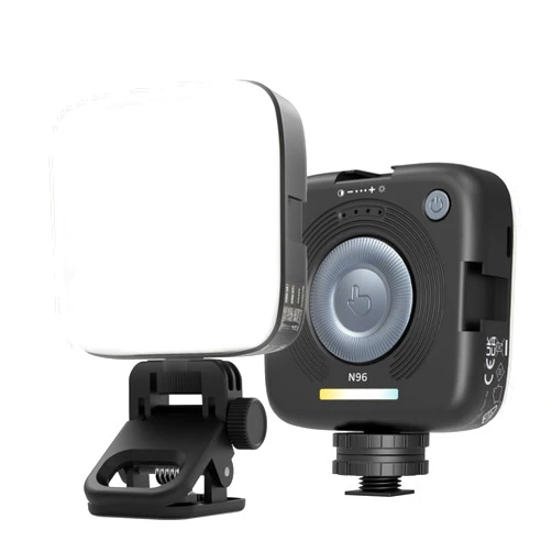 NEEWER Entry Level Version Magnetic LED Camera Light, 96 LEDs Bi Color Small Clip On Panel Light, 2000mAh 3000K-9000K CRI80+, 3 Cold Shoes 1/4