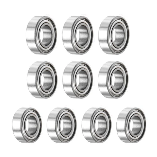uxcell 10pcs MR126ZZ Deep Groove Ball Bearings 6x12x4mm Chrome Steel Miniature Bearing Double Shielded Precision Bearings, P6 (ABEC 3)