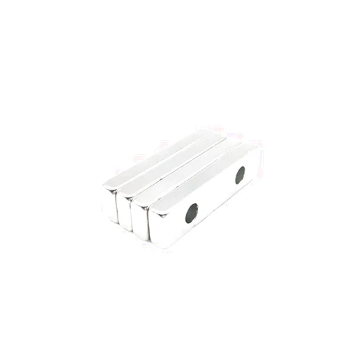 MOTOZA WOOLIG 50pcs 40 * 10 * 4mm Super Strong Block Cuboid Neodymium Magnets 40mmx10mmx4mm Countersunk Hole 5mm Rare Earth 40 * 10 * 4-5