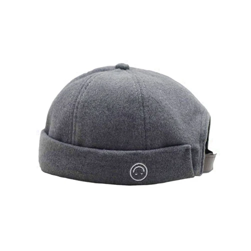 FashionLevel Unisex Docker Brimless Hats Beanie Skullcap Worker Sailor Cap Retro Rolled Cuff Skull Caps with Adjustable