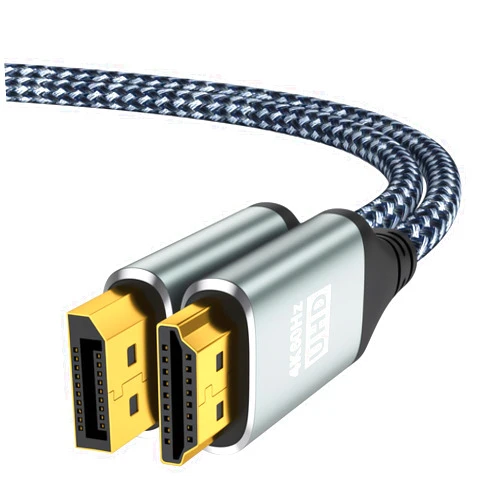 KOMGILK 4K DisplayPort to HDMI Cable 6Feet, Supports 4K@60Hz/2K@120Hz, Uni-Direction DP 1.2 Computer to HDMI 1.4 Screen Cable Compatible with HP, ThinkPad, AMD, NVIDIA, Desktop and More