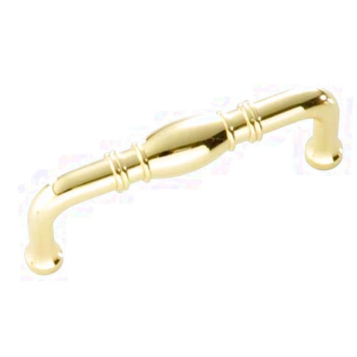 Hickory Hardware P3050-PB 3-Inch Williamsburg Cabinet Pull, 3-Inch, Polished Brass (10)
