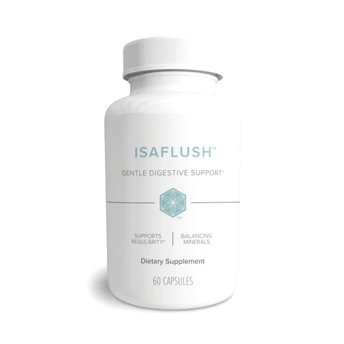 Isagenix IsaFlush - Gentle Digestive Support with Balanced Minerals Encouraging Regularity - No Harsh Laxatives - 60 Capsules