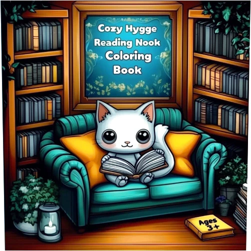 By Stumpy Rumples Publishing (Author) Cozy Hygge Reading Nook Coloring Book: 50+ Illustrations of little reading corners, full of coziness and warmth, for kids 3+ and adults as well