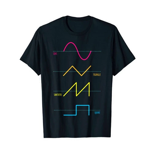 Analog Sound Synthesizer Audiowaves - Audio Gift Synthesizer Audiowaves, Analog Sound, Synth T-Shirt