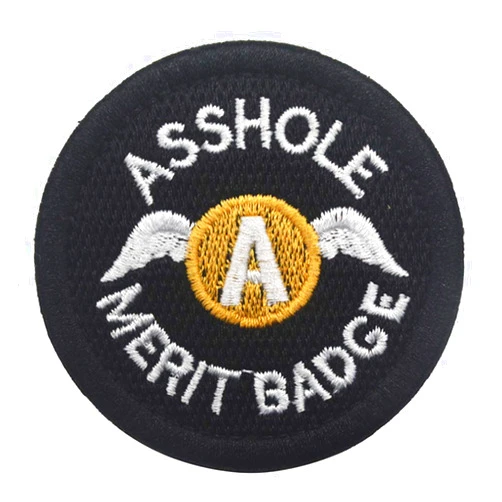 GreatPlus Asshole Merit Badge Patch