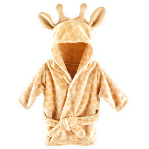 Hudson Baby Unisex Baby Plush Animal Face Bathrobe