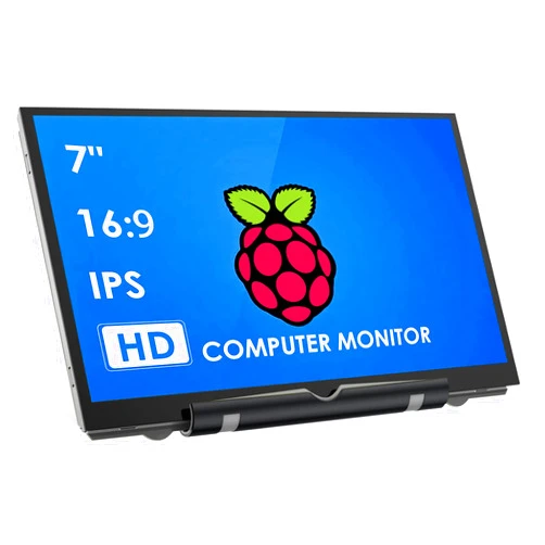HMTECH 7 Inch Raspberry Pi Screen 800x480 HDMI Portable Monitor IPS LCD Display for 4/3/2/Zero/B/B+ Win11/10/8/7 (Non-Touch)