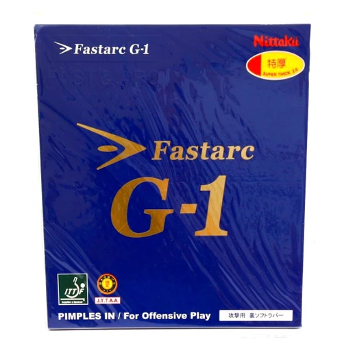 Nittaku NR8702 Table Tennis, Rubber, Fastark G-1, Soft Back, Tension, Red, Thick
