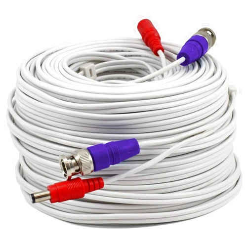 Swann 200ft Security Extension Cable with BNC Connectors and Fire Rated UL Rating for DVR Security Cameras and Systems, 1 Count (Pack of 1)