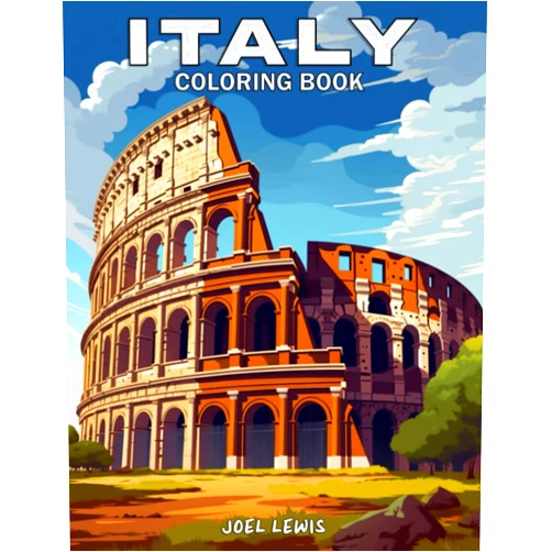 Joel Lewis Italy: A Geographic Coloring Book For Adults