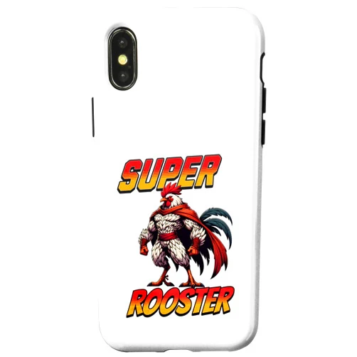 Chicken Whisperer Apparel for Passionate Rooster iPhone X/XS Super Rooster Hero Brave Chicken Daddy Funny Farm Design Case