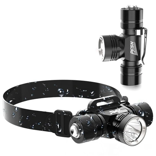 PFSN professioner Scuba Diving Headlamp Dive Light - PFSN Professional Underwater Headlight IPX68 Waterproof, 1200 Lumen Underwater Flashlight for Diving, Dive Head Light Best Gear for Caving, Snorkeling, Spearfishing