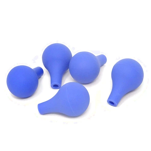 Honbay Laboratory Tool 5PCS Blue Suction Ball Pipette Dropper Rubber Bulb, Fit for 3ml 5ml 10ml 15ml Pipettes