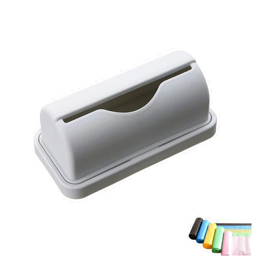 LIANGGEHAIZI Trash Bag Dispenser Roll Holder Wall Mounted Trash Bag Organizer Dispenser Self-adhesive Trash Bag Holder for Bathrooms Toilets Kitchens Study Rooms