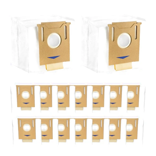 Anmumu 16 Pack T8 Vacuum Dust Bags for ECOVACS Deebot OZMO T8,T8 Max,N8 Pro Plus,N10 Plus,DX93,DDX96 Robot Vacuum Cleaner,Fit Yeedi K781+ Vac Station,2.5L Auto-Empty Disposable Dust Bag