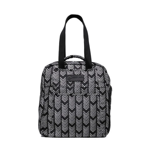 Sarah Wells Kelly Convertible Breast Pump Bag and Backpack with Carrying Handles - 1 Count (Pack of 1) - Black and White