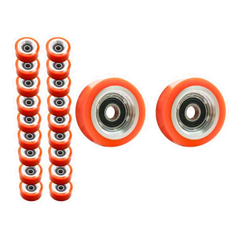 KOLEOLL 20 Pack 70298701P Roller And Seal Kit Compatible with HUEBSCH Speed Queen IPSO Dryer Support Roller Bearing 70568201 AP6240652 70052601 70052601P