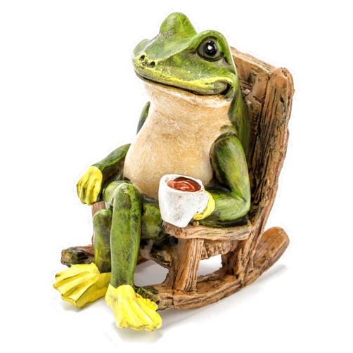 Patio Eden Miniature Frog Garden Statue - 2