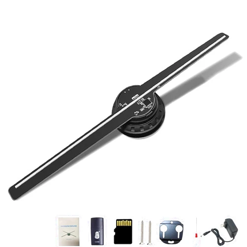 KWHEUKJL Picture Fan Spinner, Personalized Picture Fan Spinner, 18 In Custom LED Picture Fan Spinner Display, 3D Hologram Fan, for Business Store Signs, Bar, Casino, Party