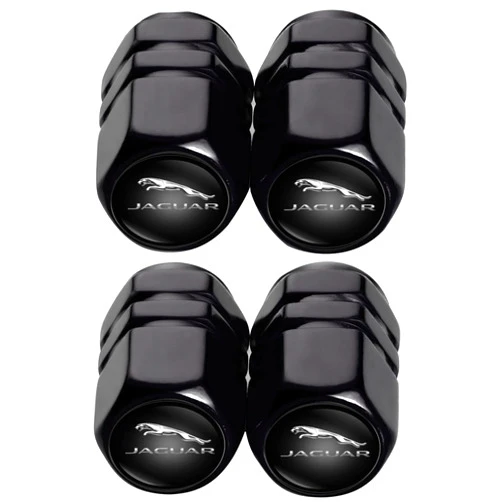 Wuduoduoir Tire Valve Wheel Caps, Valve Cover Stem Caps Replacment Jaguar I-PAC F-PAC E-PAC XEL XFL XJ XF Series for All Models, Alloy Car Air Caps for Man and Women Car Accessories