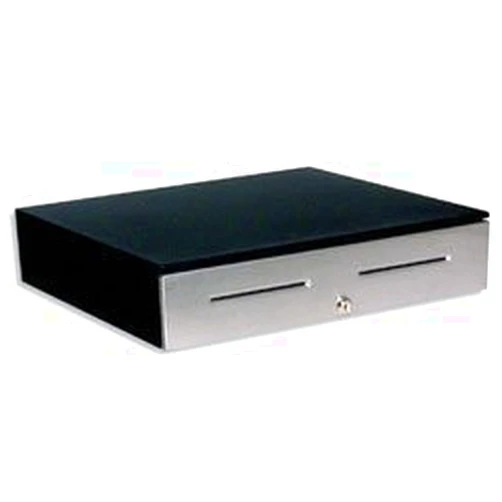 APG JD320-BL1816 4000 Series Heavy Duty Cash Drawer, MultiPRO, 24V, Stainless Steel Front, 2 Media Slots, Till Included, 18.0