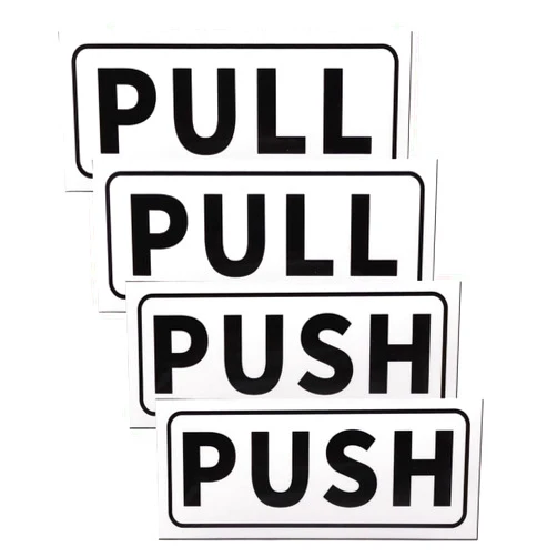 PATIKIL Push Pull Door Sign, 2 Set 2