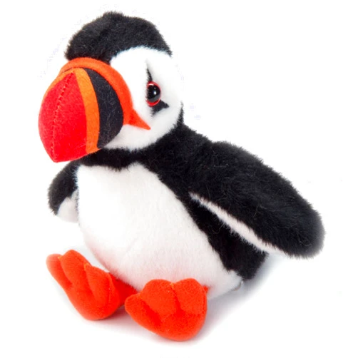 The Petting Zoo Puffin Stuffed Animal Plushie, Gifts for Kids, Wild Onez Babiez Sealife Animals, Puffin Plush Toy 6 Inches