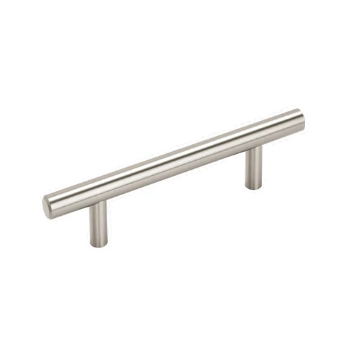 Amerock Bar Pulls 3-3/4 inch (96mm) Center-to-Center Satin Nickel Cabinet Pull, BP40516G10