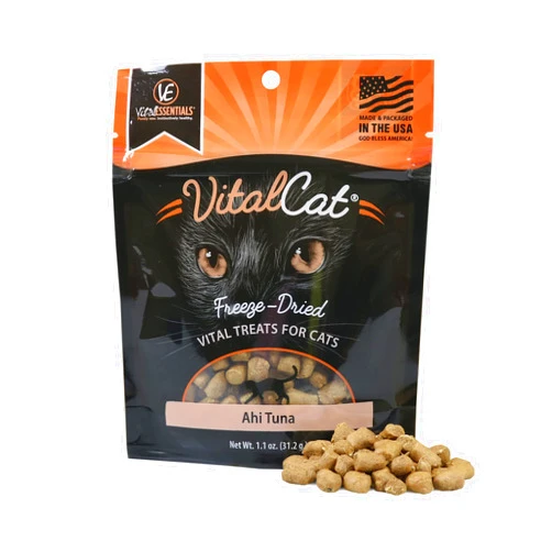 Vital Essentials Freeze Dried Cat Treats, Ahi Tuna 1.1 oz