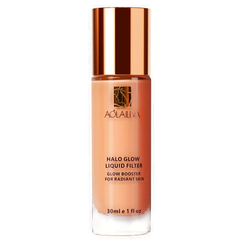 Aolailiya Natural Glow Liquid Filter, Face Complexion Booster For an All Day Radiant Glow Soft-Focus Look, Liquid Highlighter Primer, Glow Lotion, Vegan & Cruelty-Free (Light/Medium)