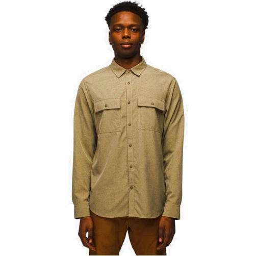 prAna Lost Sol Long-Sleeve Shirt - Men's, Peat Heather, L