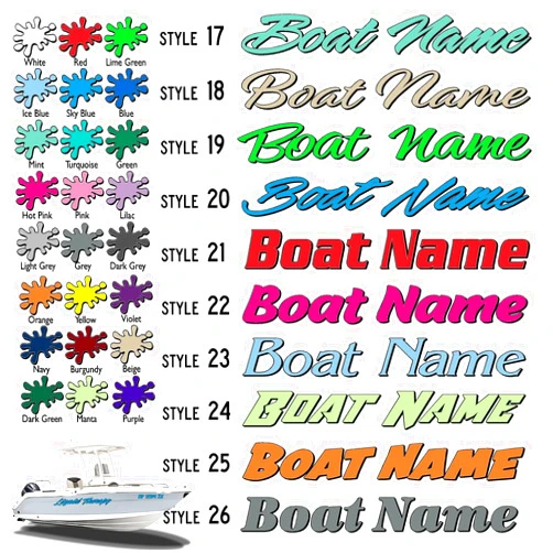 Bermuda Shorts Graphics Boat Name Decal Custom Hull Graphic Premium Marine Vinyl Lettering CTDP