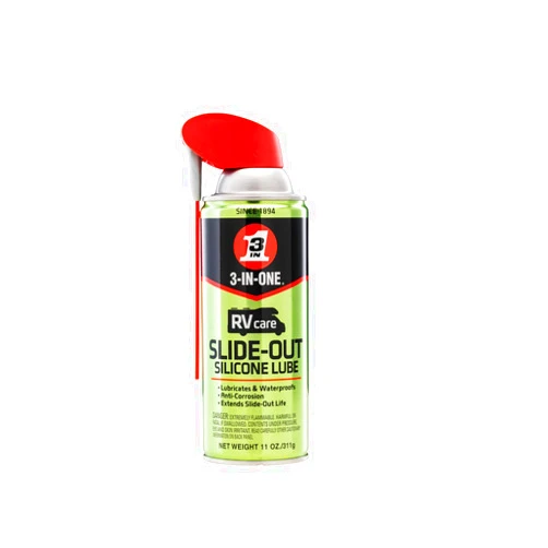 3-IN-ONE RVcare Slide-Out Silicone Lube with SMART STRAW SPRAYS 2 WAYS, 11 OZ [6-Pack]