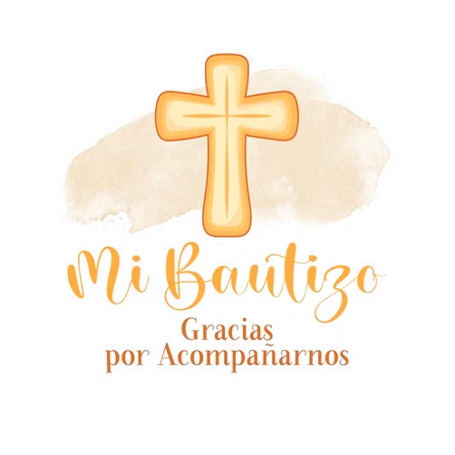 Adore By Nat Mi Bautizo Stickers by Adore By Nat – Christian Religious Thank You Labels for Baptism & Christening Party Favors, Gift Bags & Envelope Seals - Set of 50 (Beige)