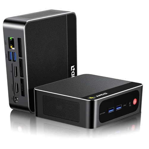 Beelink Mini PC AMD Ryzen 7 5850U Up to 4.4GHz 8C/16T, SER5 PRO Mini Computer with 32GB DDR4 RAM 1TB M.2 SSD, Support 4K Triple Screen Display(HDMI+DP+Type-C)/WiFi6/BT5.2/Gigabit LAN/Home/Office