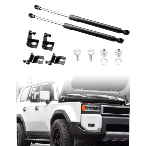 PNYZIK 2 Pcs Hood Lift Support Shock Struts Fit for Toyota Land Cruiser Prado 250 Lc250 J250 2024 2025, Hood Shock Gas Springs Shocks with Mounting Bracket, Front Engine Housing Hydraulic Rod