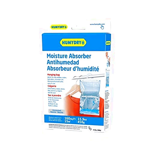 HUMYDRY BY HUMEX S.A. Pack 12 units HUMYDRY Moisture Absorber Hanging Bag 15.9oz. - Unscented