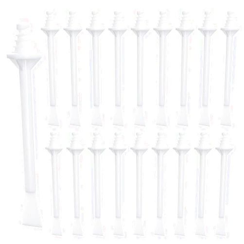 Rolybag Plastic Wax Applicator Sticks and Disposable Spatulas - 50 Pieces for Nostril Cleaning, Nose Hair Removal, and Waxing