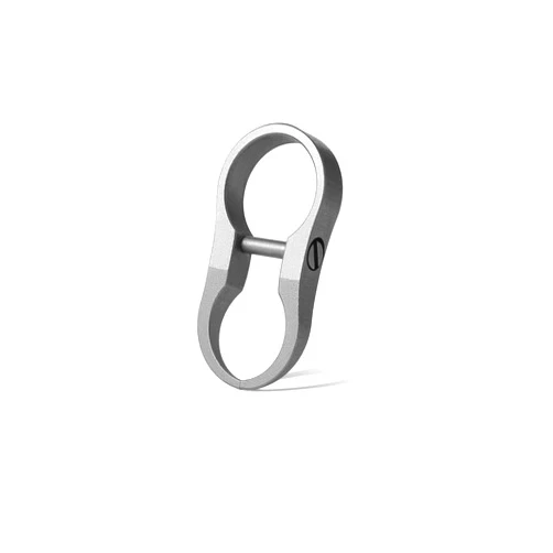 FEGVE Titanium Alloy Car Key Chain Ring, Mini Key Shackle with Small Screwdriver for Narrow Hole Car Keys
