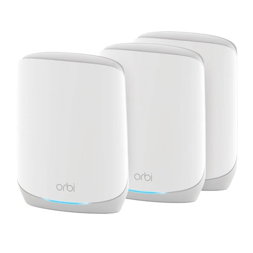 NETGEAR Orbi Whole Home Tri-Band Mesh WiFi 6 System (RBK753P) – Router with 2 Satellite Extenders - Coverage up to 7,500 sq. ft. - 75 Devices - AX5200 802.11ax (Up to 5.2Gbps)