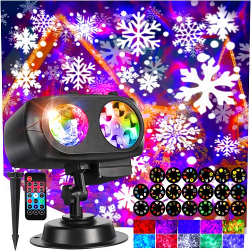 SOLLED Halloween Projector Lights Outdoor 2024 Projector 8-in-1Pattern 20 HD Slides Ocean Wave Light 10 Color Waterproof and Remote Control Timer, Holiday Projector for New Year Party Decorations