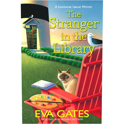 Eva Gates The Stranger in the Library (A Lighthouse Library Mystery Book 11)