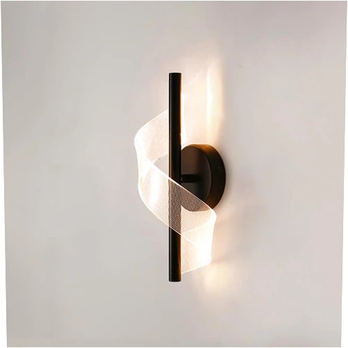 GAIWUSI Light Luxury Creative Wall Lights/Simple Art Wall Sconces/Living Room Sofa Back Wall Aisle Corridor Wall Lamp/Iron Lighting Fixture (LED/8W)