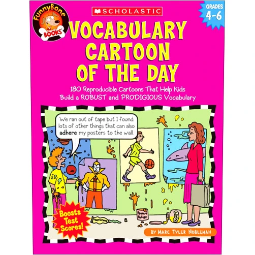 By Marc Tyler Nobleman (Author) Vocabulary Cartoon of the Day: Grades 4–6: 180 Reproducible Cartoons That Help Kids Build a ROBUST and PRODIGIOUS Vocabulary
