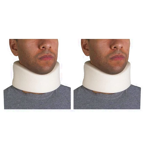 OTC Cervical Collar, Soft Contour Foam, Neck Support Brace, White Narrow 2.5